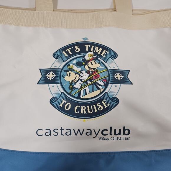 DCL Disney Cruise Line Castaway Cay Club Tote Bag Time To Cruise New - Picture 2 of 4
